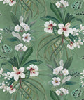 Hibiscus at Double Bay Wallpaper, Green