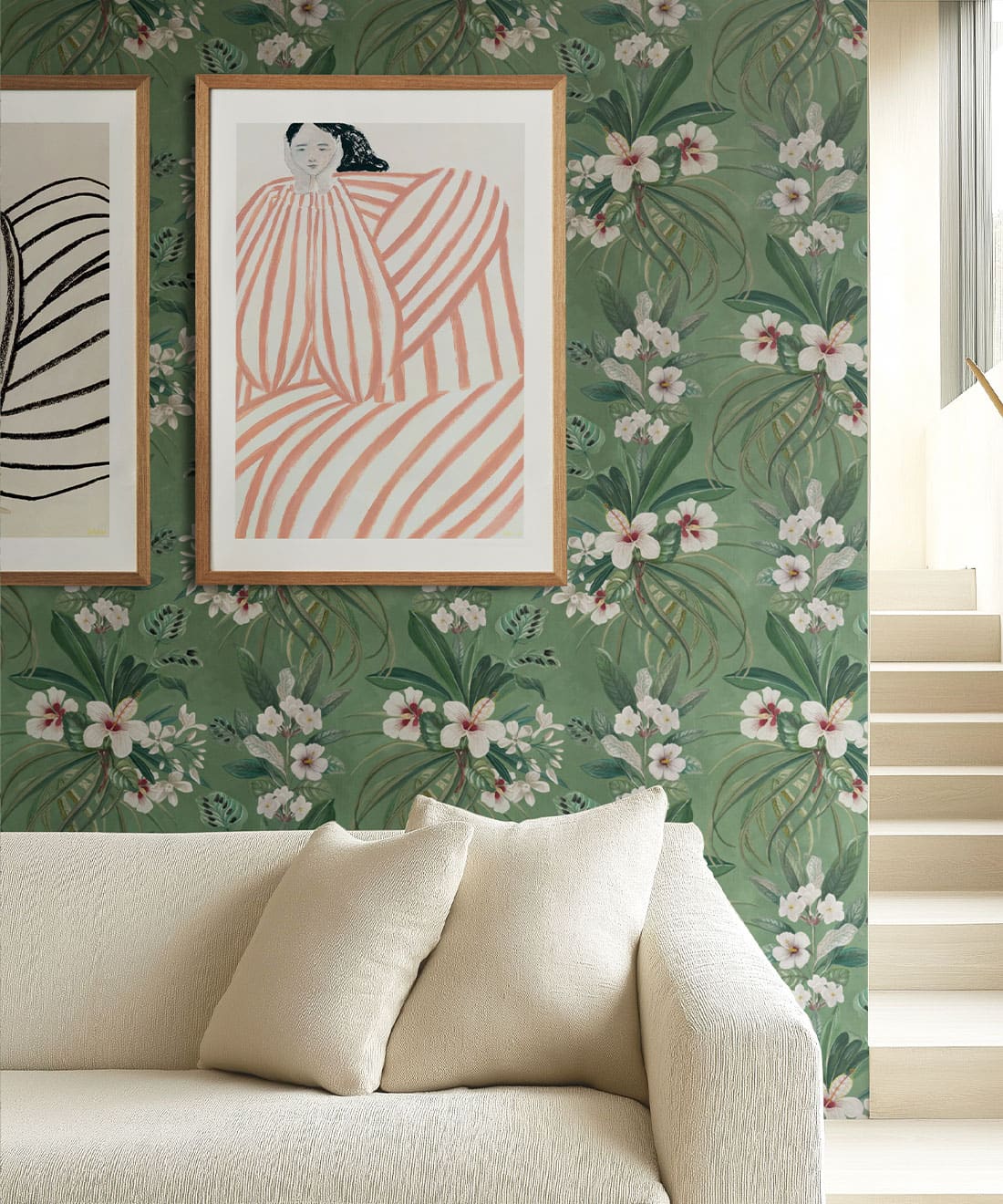 Hibiscus at Double Bay Wallpaper, Green
