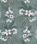Hibiscus at Double Bay Wallpaper, Khaki