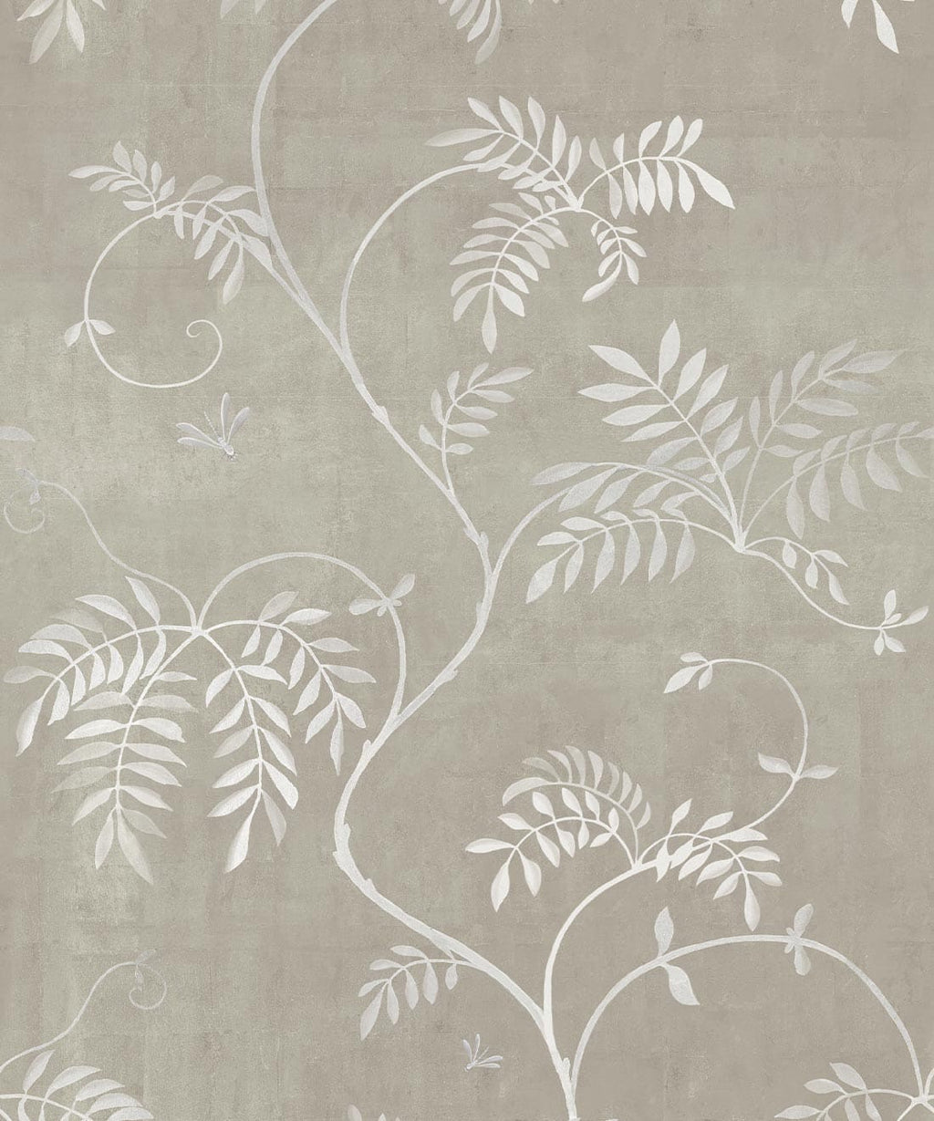 Wisteria Vine Wallpaper, Beige