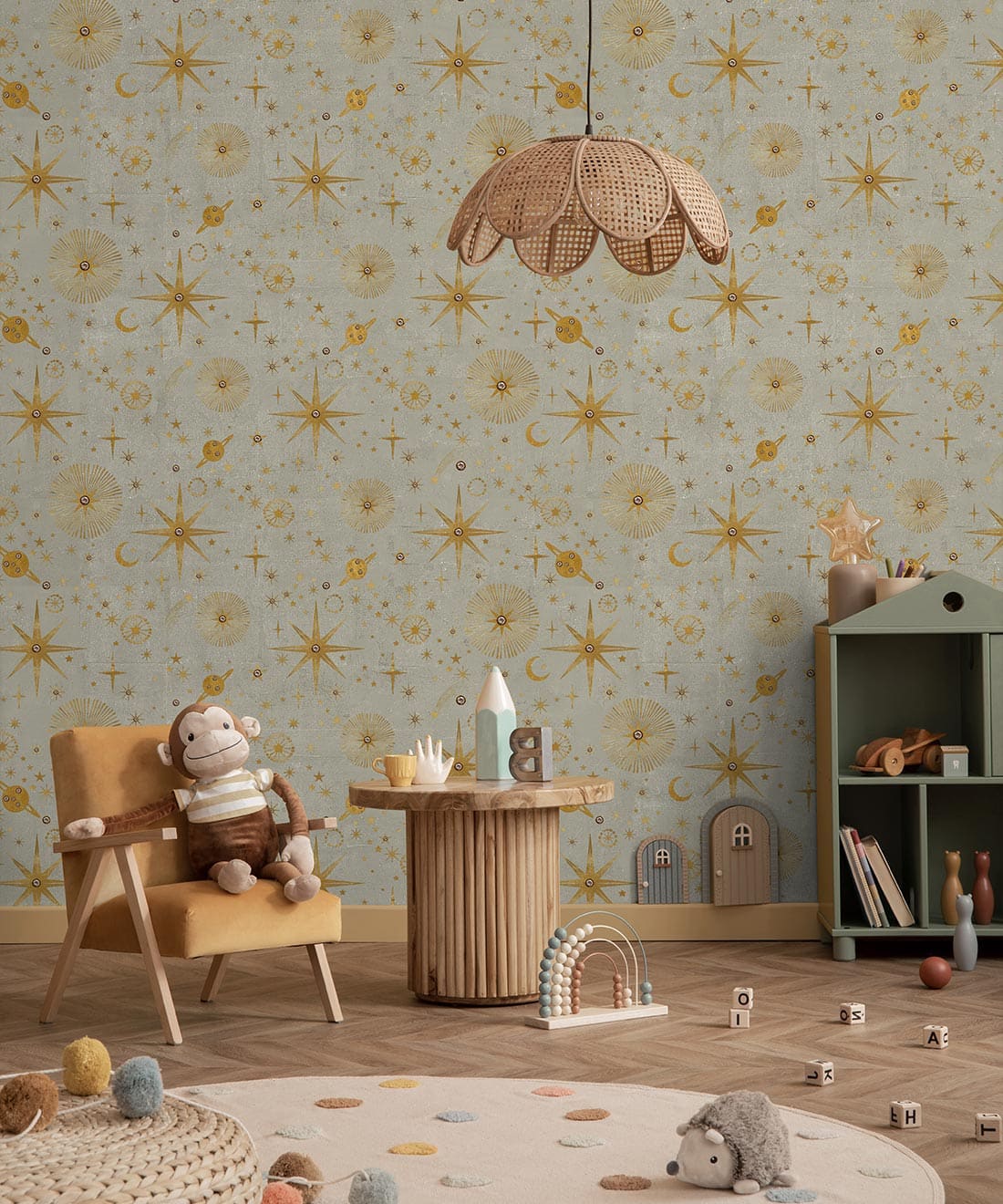 The Milky Way Wallpaper, Beige