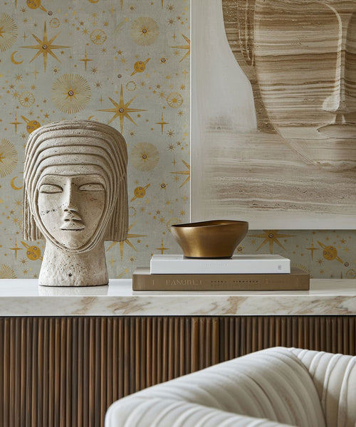 The Milky Way Wallpaper, Beige
