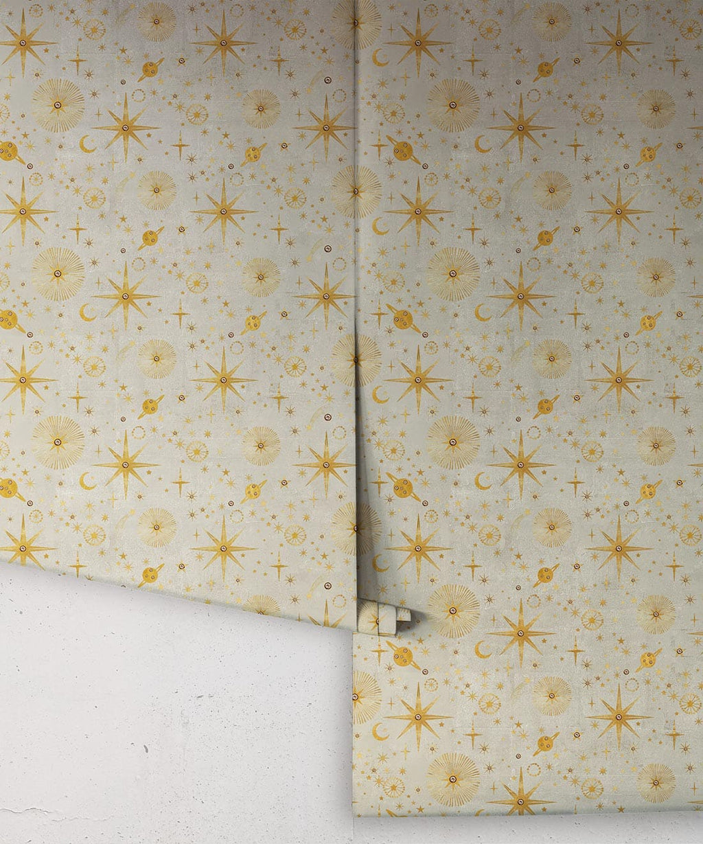 The Milky Way Wallpaper, Beige