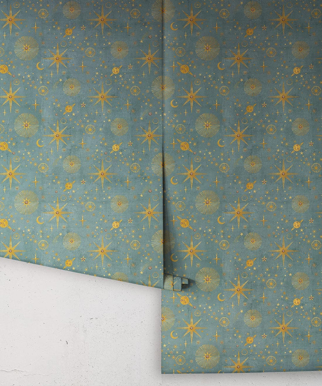 The Milky Way Wallpaper, French Blue