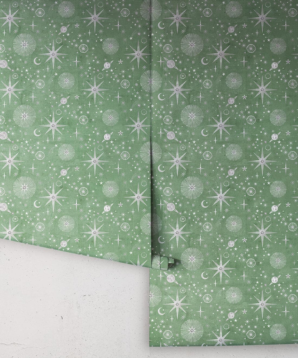 The Milky Way Wallpaper, Green