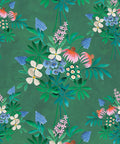 Odette’s Bouquet Wallpaper, Kelp Green