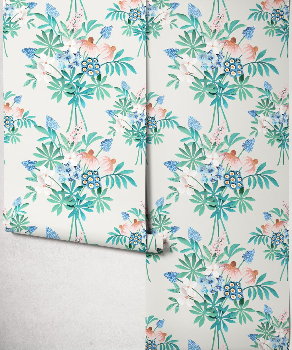 Odette’s Bouquet Wallpaper, Shell