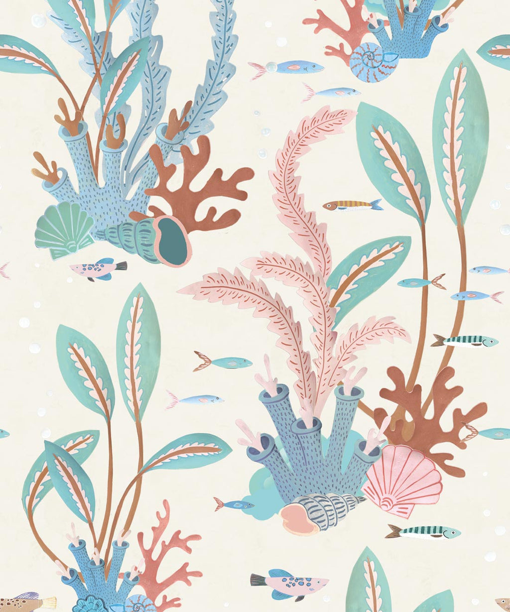Coral Garden Wallpaper, Shell