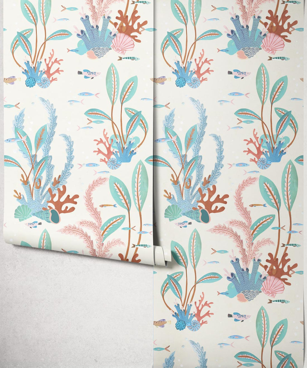 Coral Garden Wallpaper, Shell
