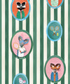 The Tennis Club Wallpaper, Kelp Green