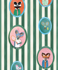 The Tennis Club Wallpaper, Kelp Green