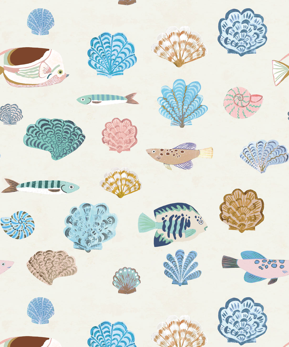 Seaside Treasures Wallpaper, Shell