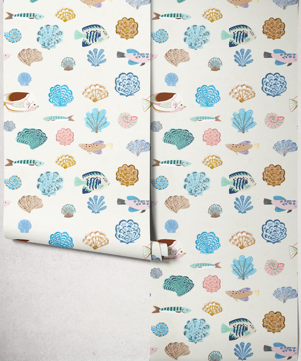 Seaside Treasures Wallpaper, Shell