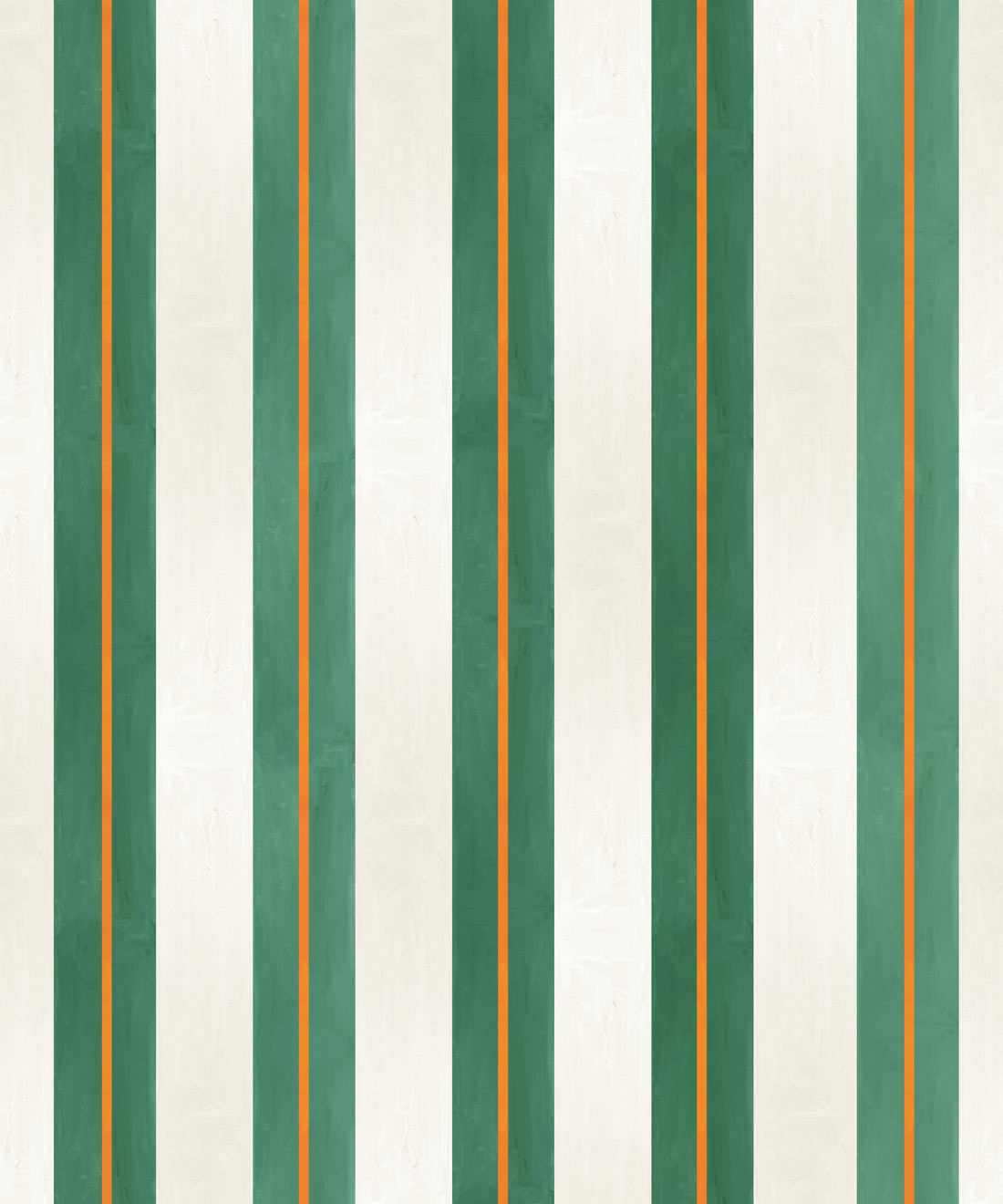 Junior Stripe Wallpaper, Kelp Green