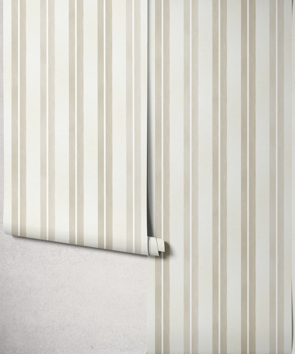 Junior Stripe Wallpaper, Shell