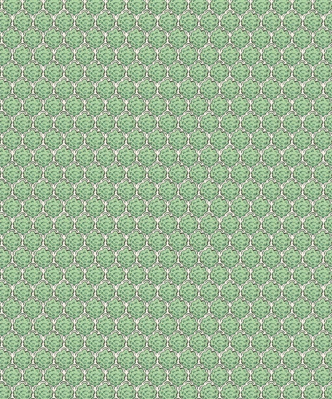 Shell Cove Wallpaper, Kelp Green