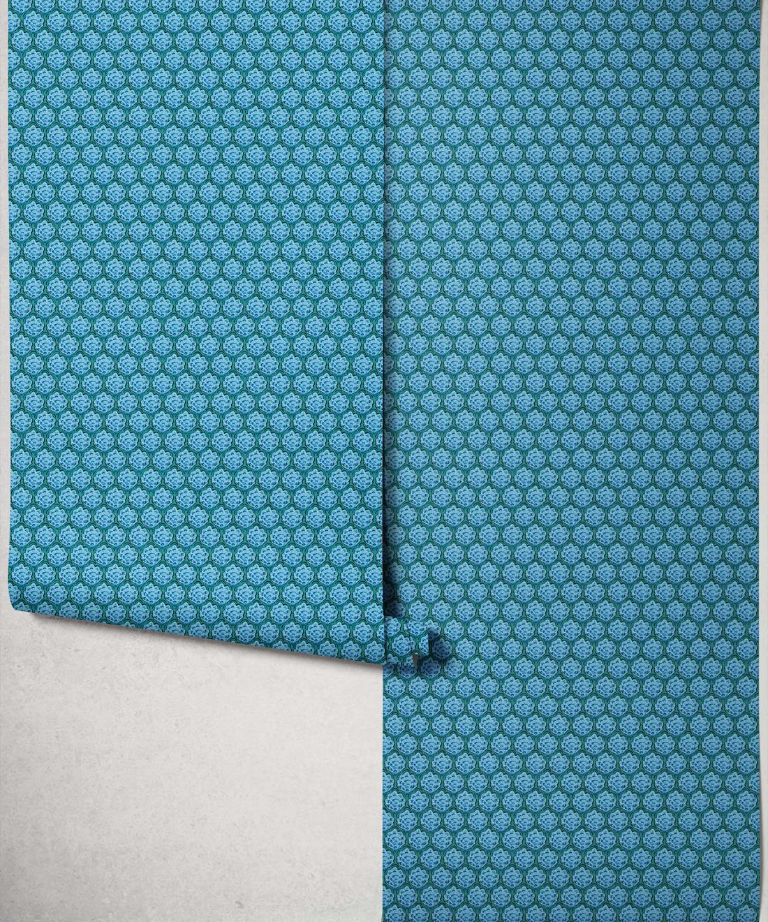 Shell Cove Wallpaper, Lagoon Blue