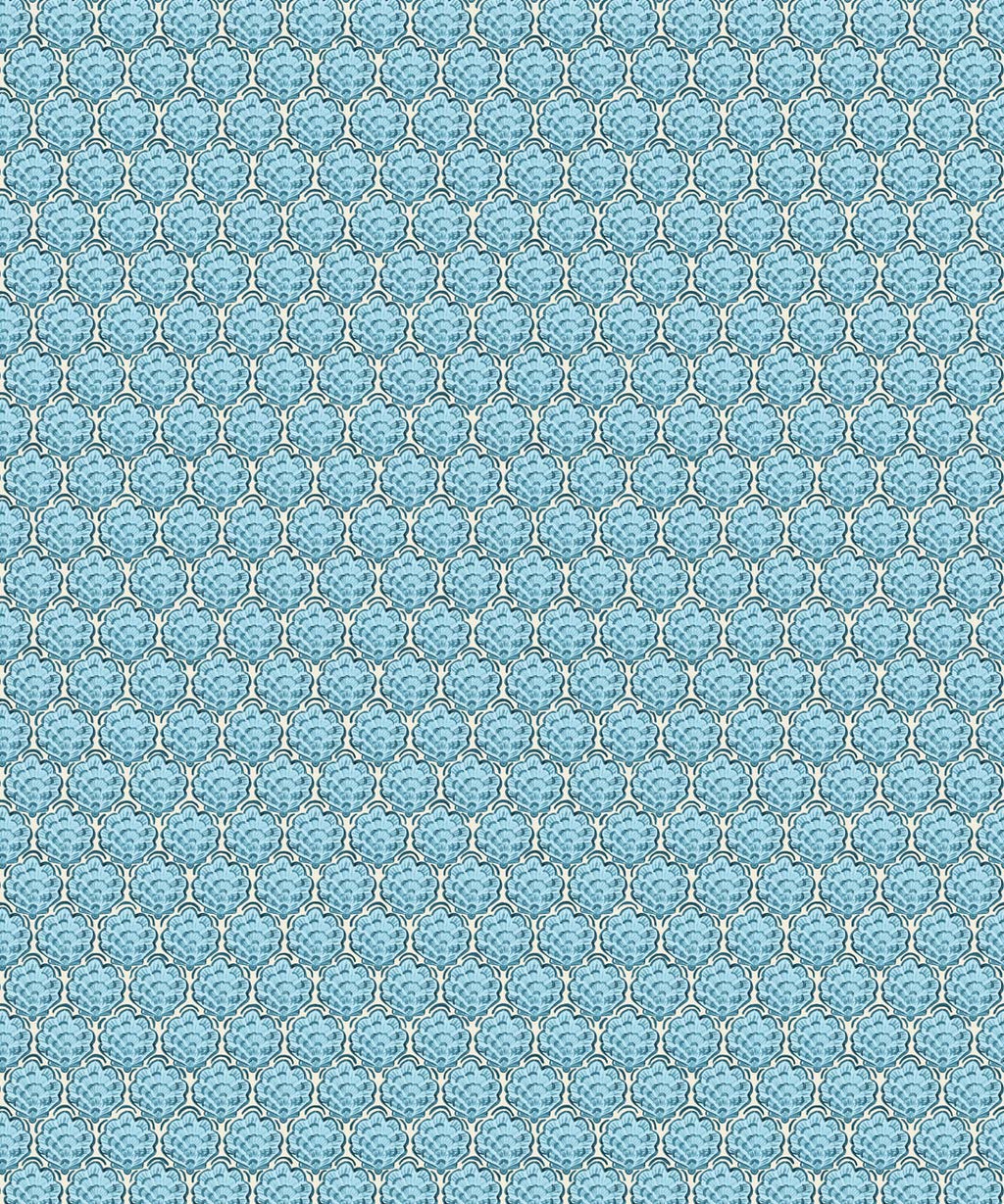 Shell Cove Wallpaper, Powder Blue