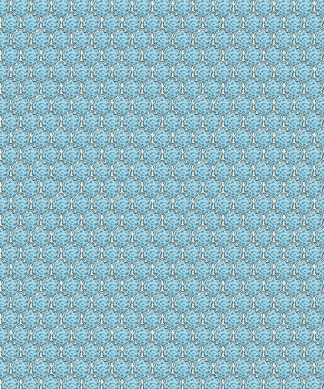 Shell Cove Wallpaper, Powder Blue