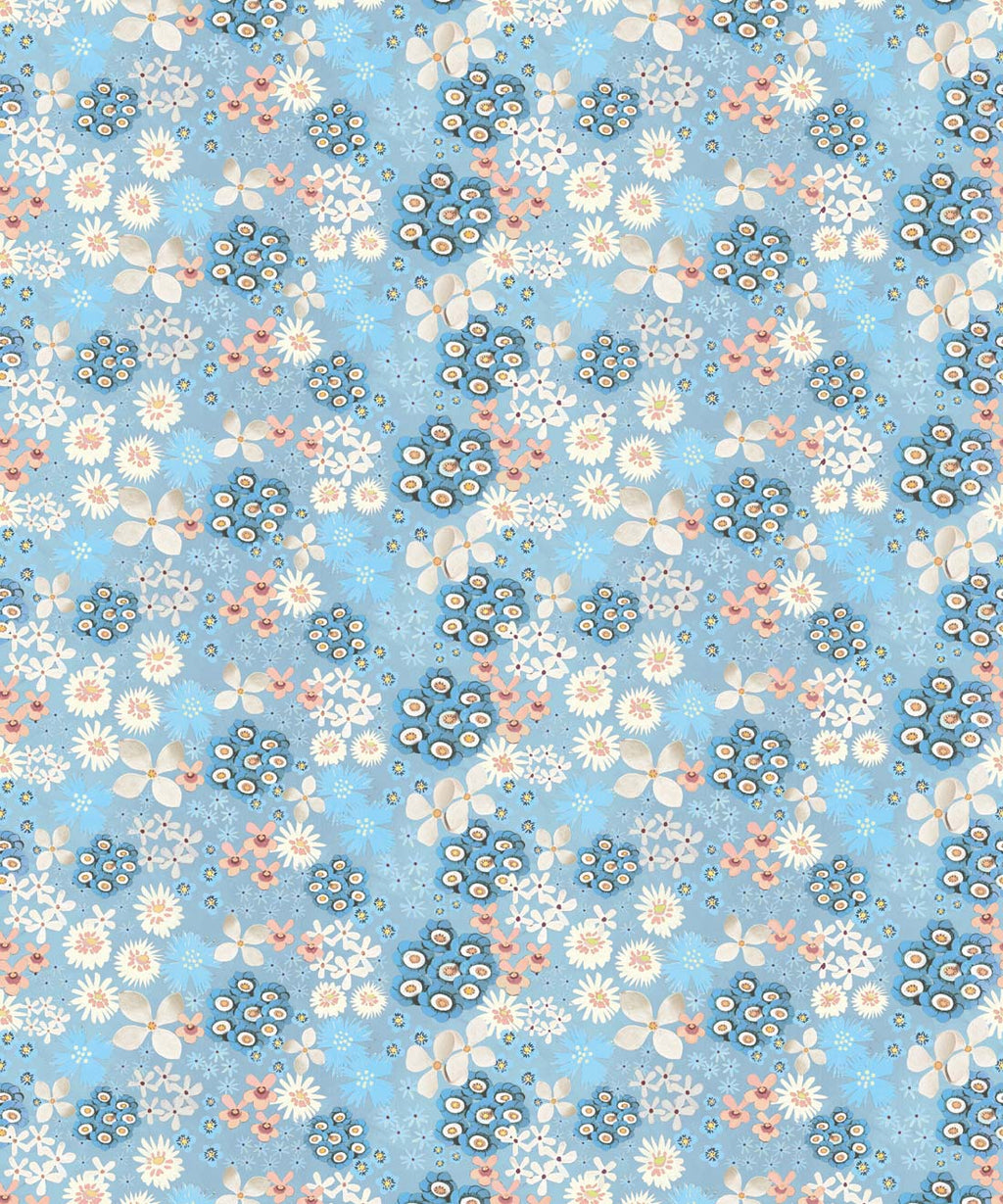 Meadow Confetti Wallpaper, Powder Blue