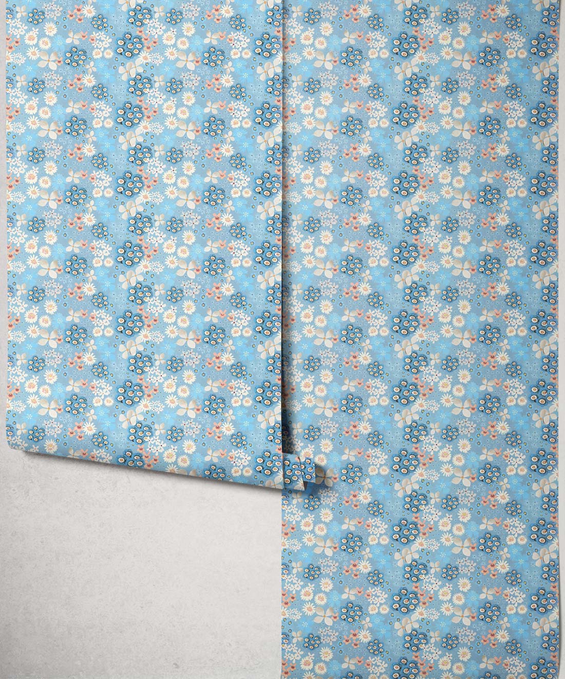 Meadow Confetti Wallpaper, Powder Blue