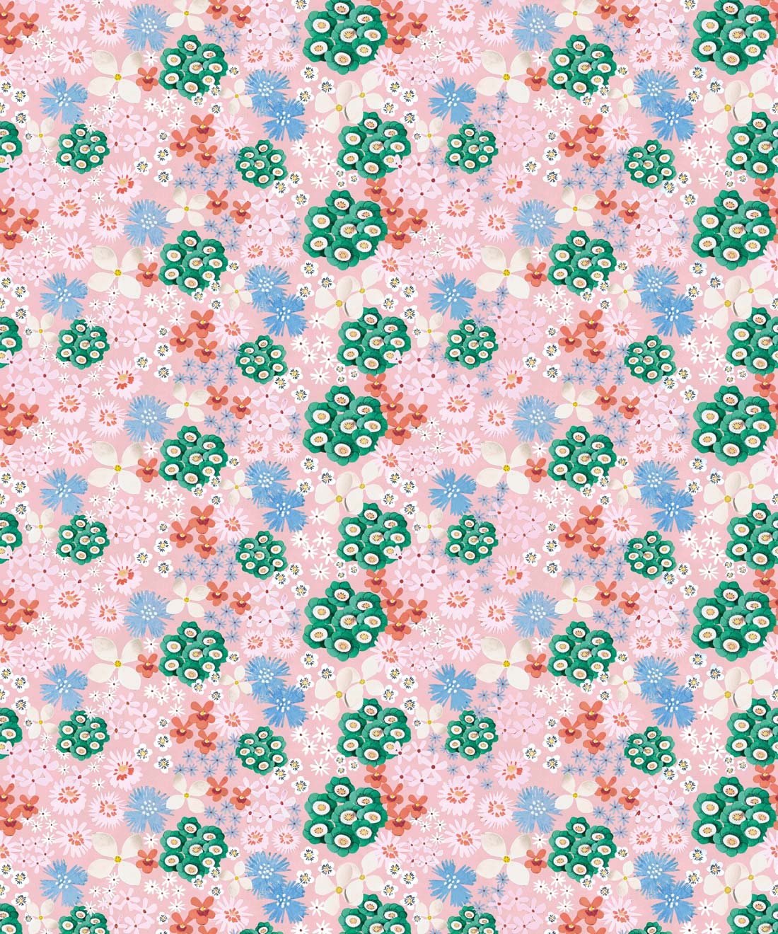 Meadow Confetti Wallpaper, Petal Pink