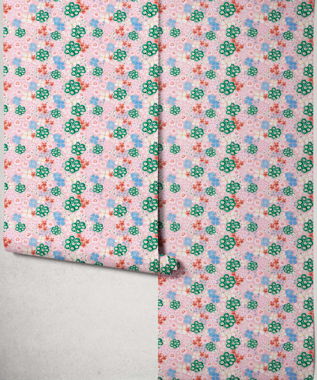 Meadow Confetti Wallpaper, Petal Pink