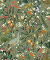 Balearic Cranes Wallpaper, Sage