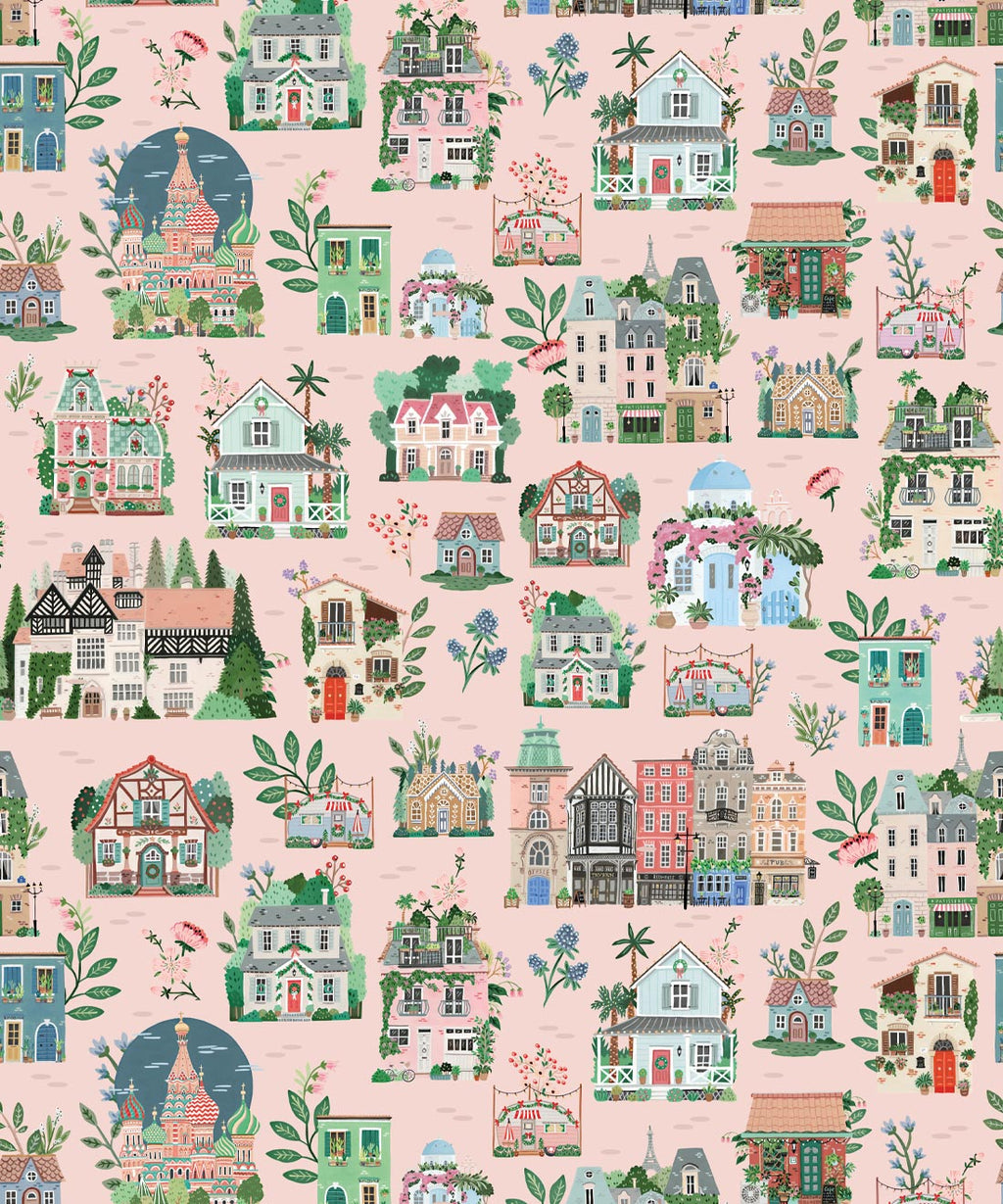 Around The World Wallpaper, Blush