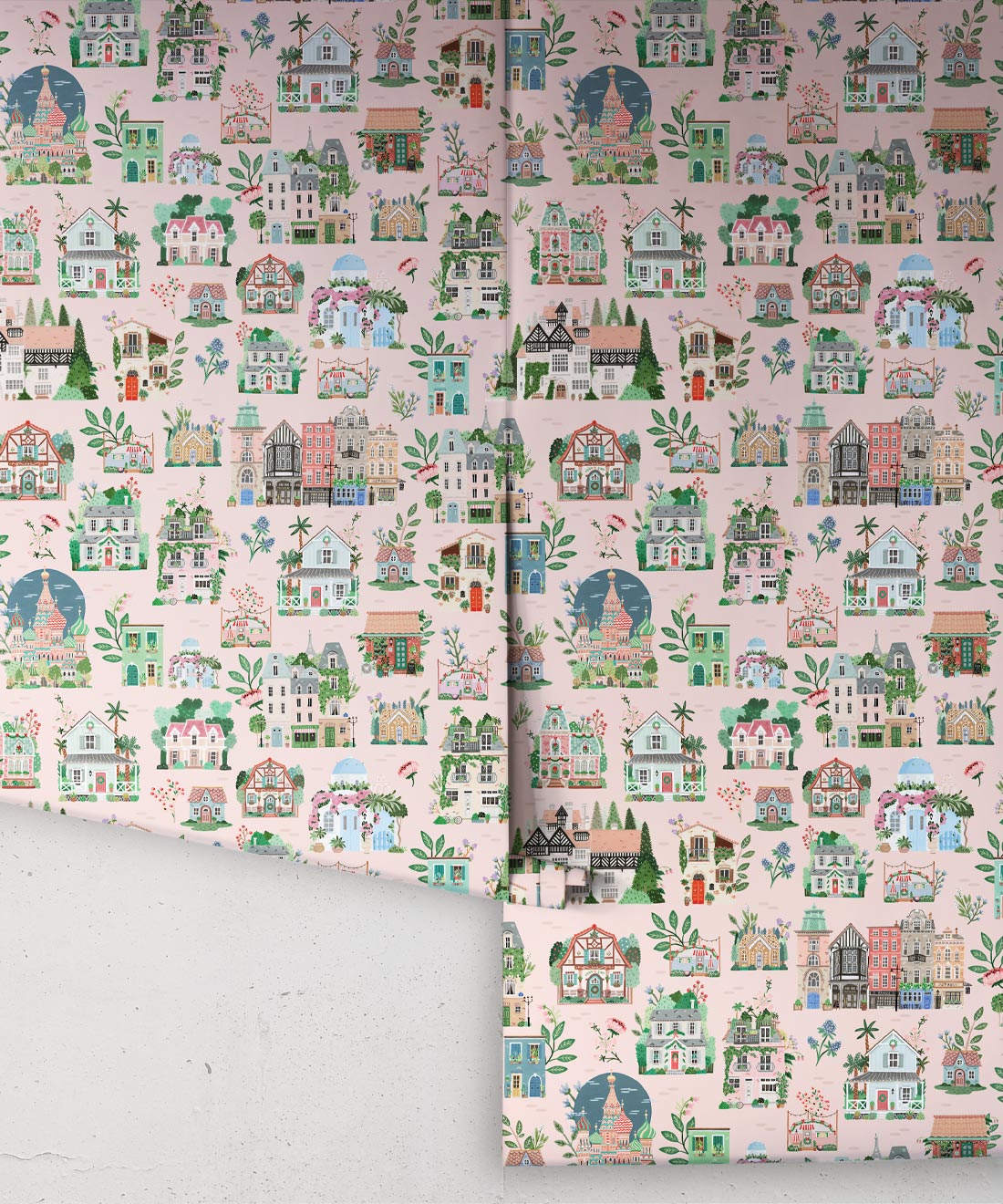 Around The World Wallpaper, Blush