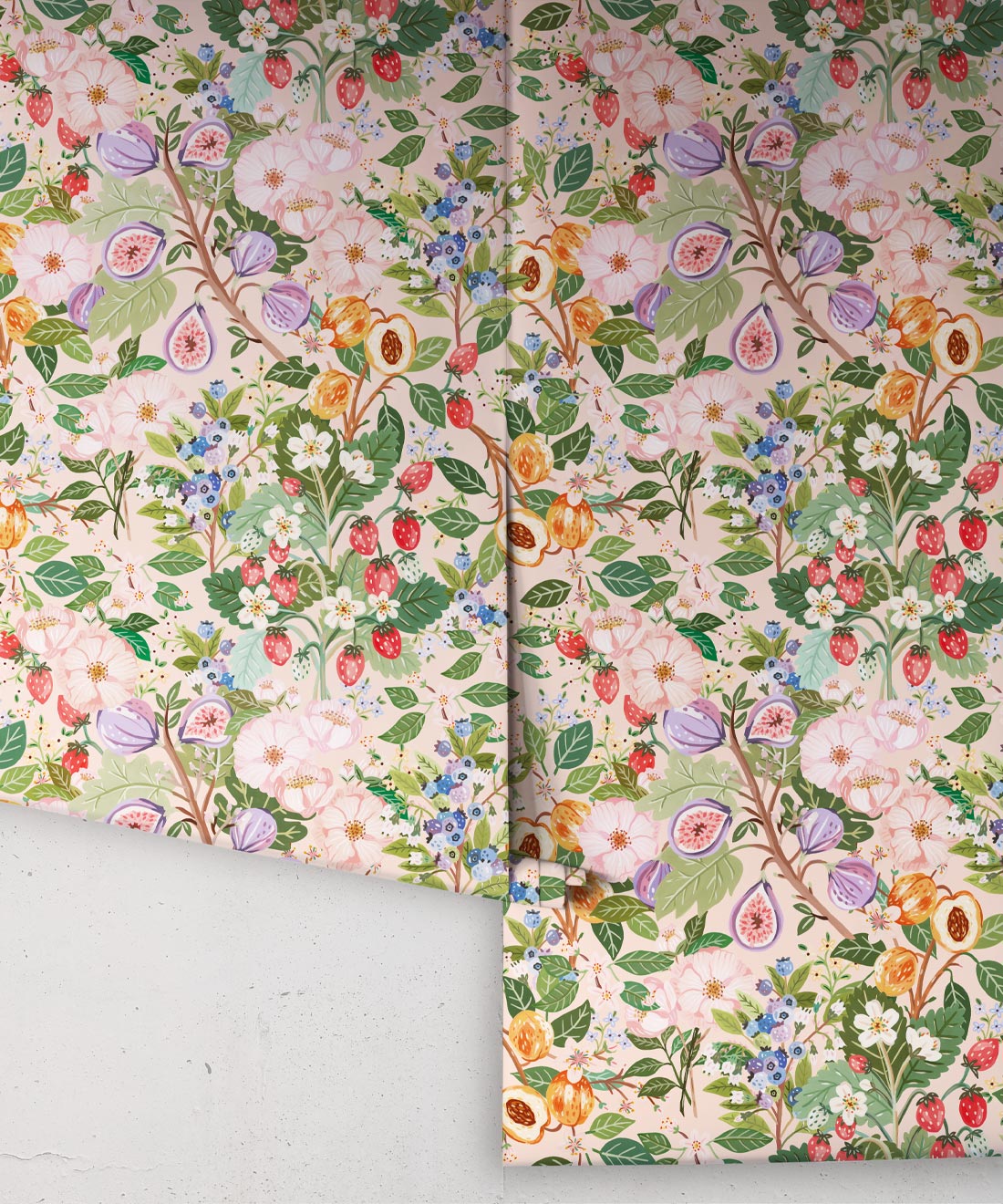 Summer Fruit Wallpaper, Pink