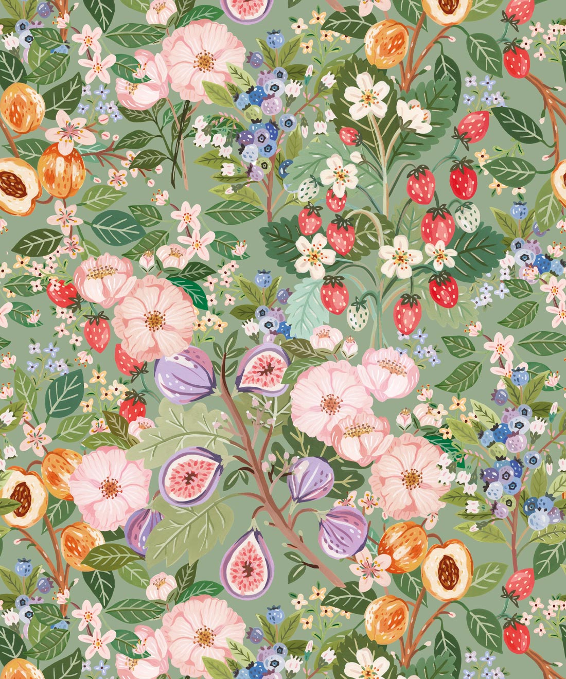 Summer Fruit Wallpaper, Summer Green