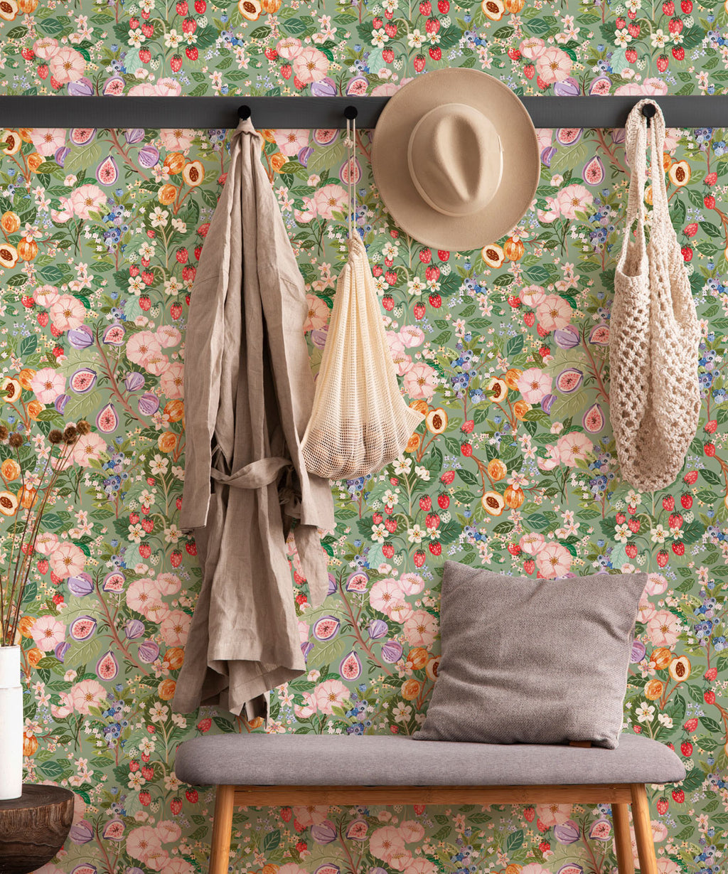 Summer Fruit Wallpaper, Summer Green