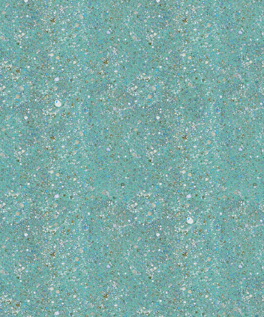 Marble Confetti Wallpaper, Aqua