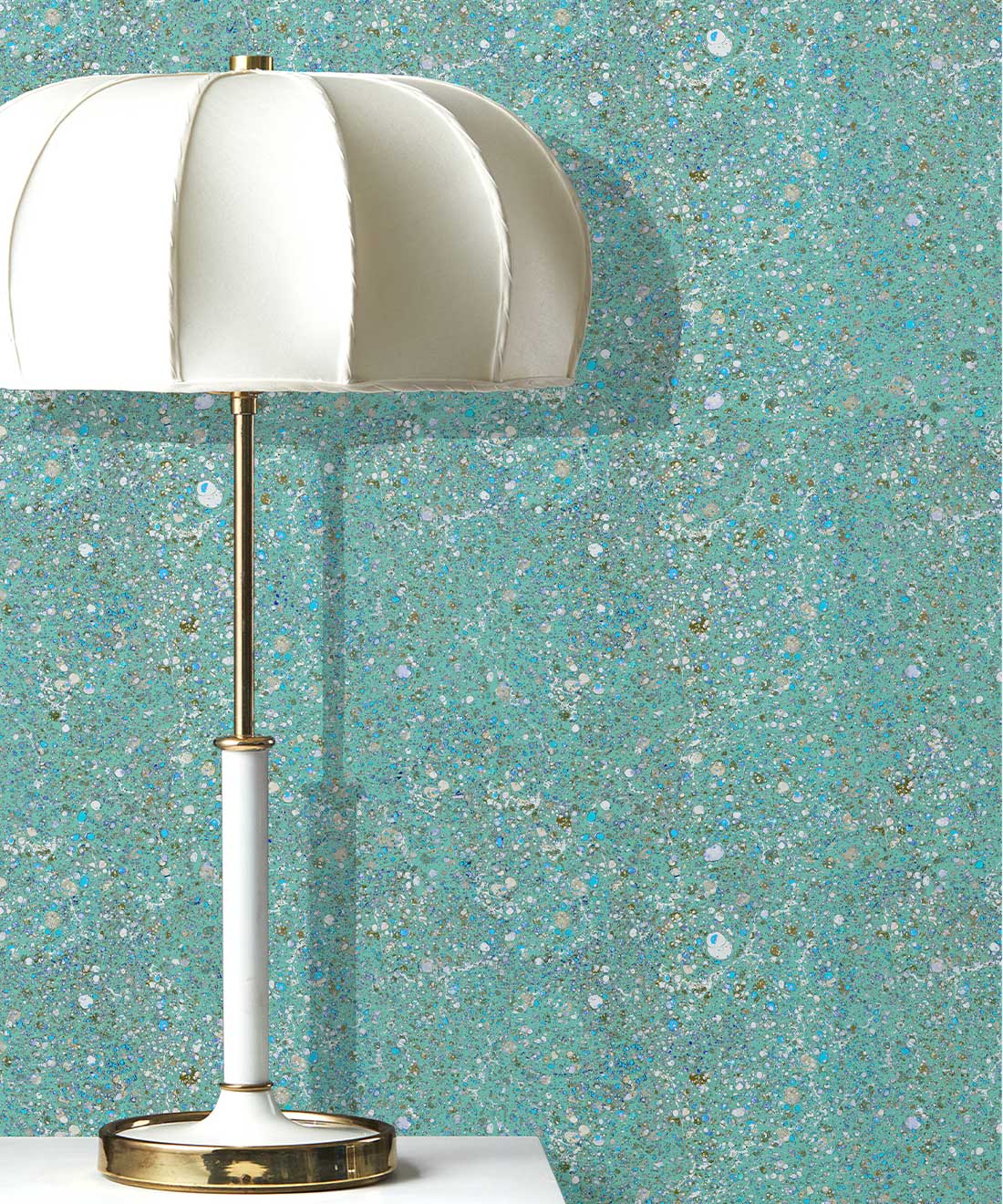 Marble Confetti Wallpaper, Aqua