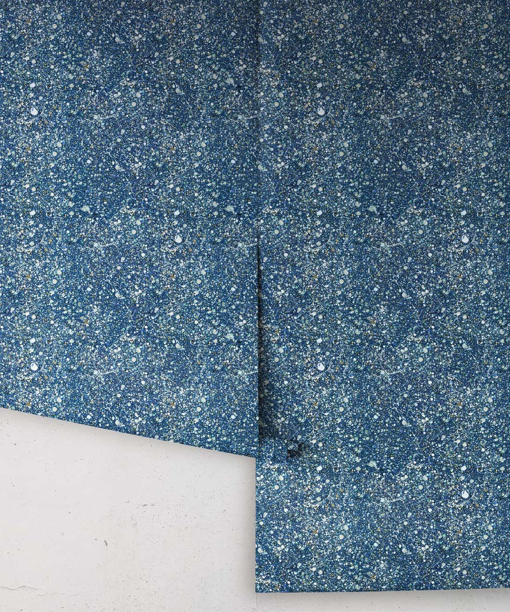 Marble Confetti Wallpaper, Blue