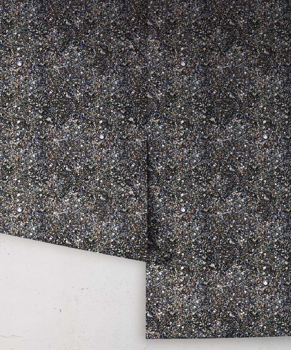 Marble Confetti Wallpaper, Charcoal
