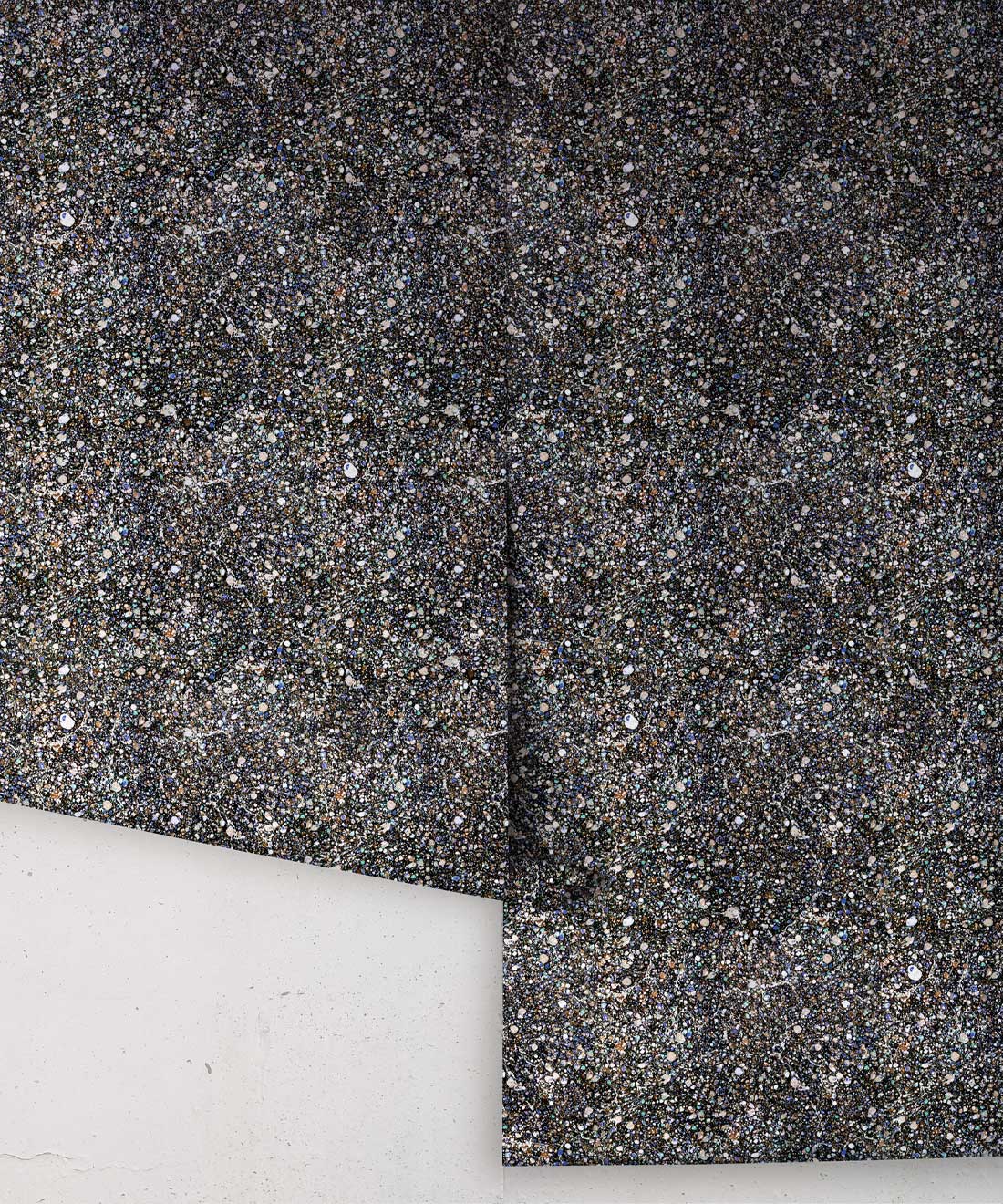 Marble Confetti Wallpaper, Charcoal