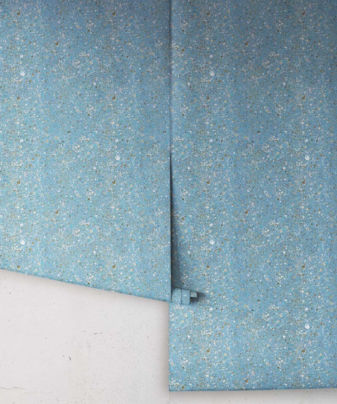 Marble Confetti Wallpaper, French Blue