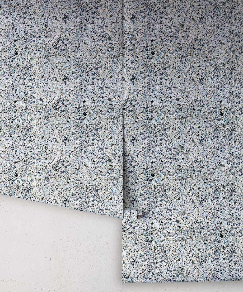 Marble Confetti Wallpaper, Navy