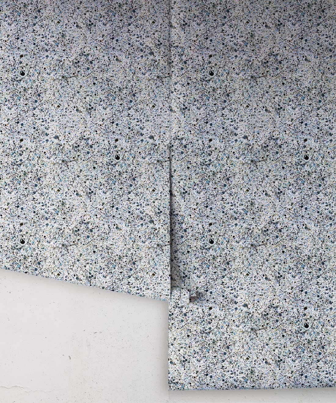 Marble Confetti Wallpaper, Navy