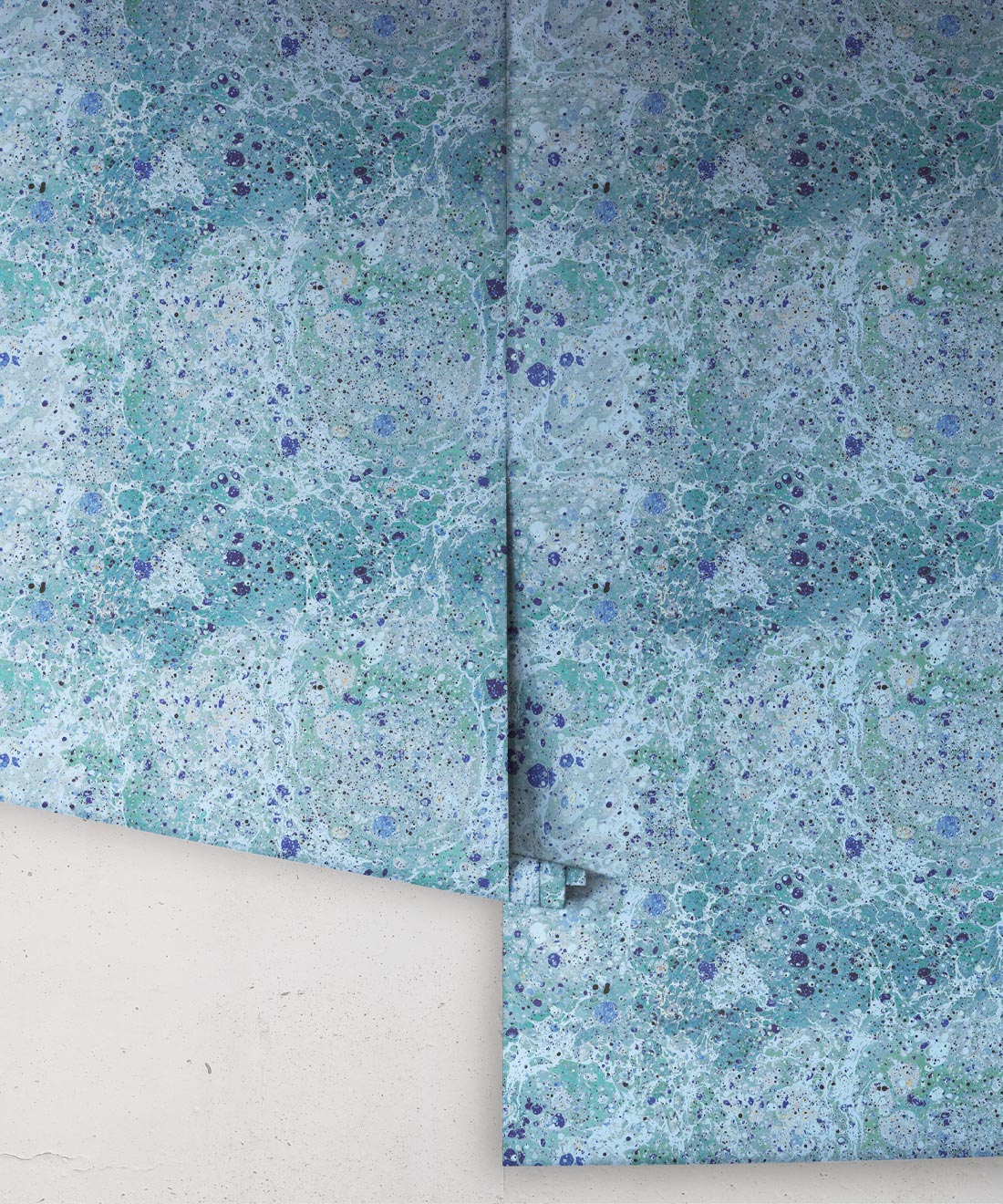 Rock Marbling Wallpaper, Blue