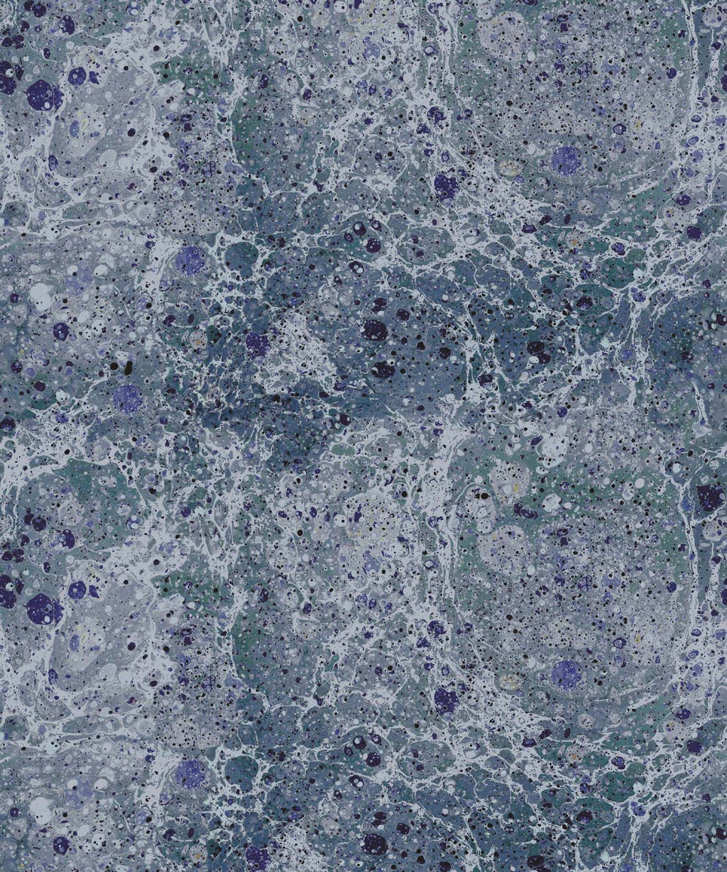 Rock Marbling Wallpaper, Navy
