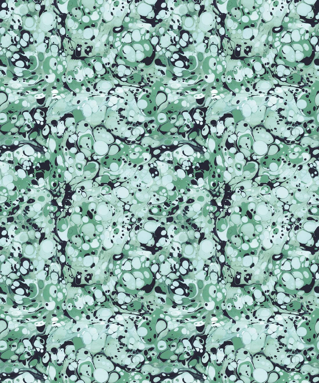 Pebbles Wallpaper, Aqua