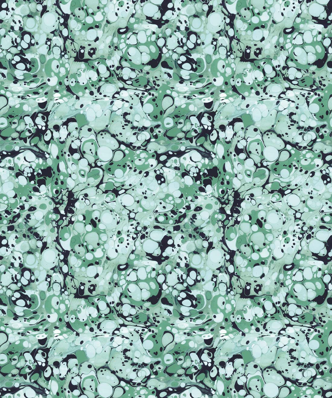 Pebbles Wallpaper, Aqua