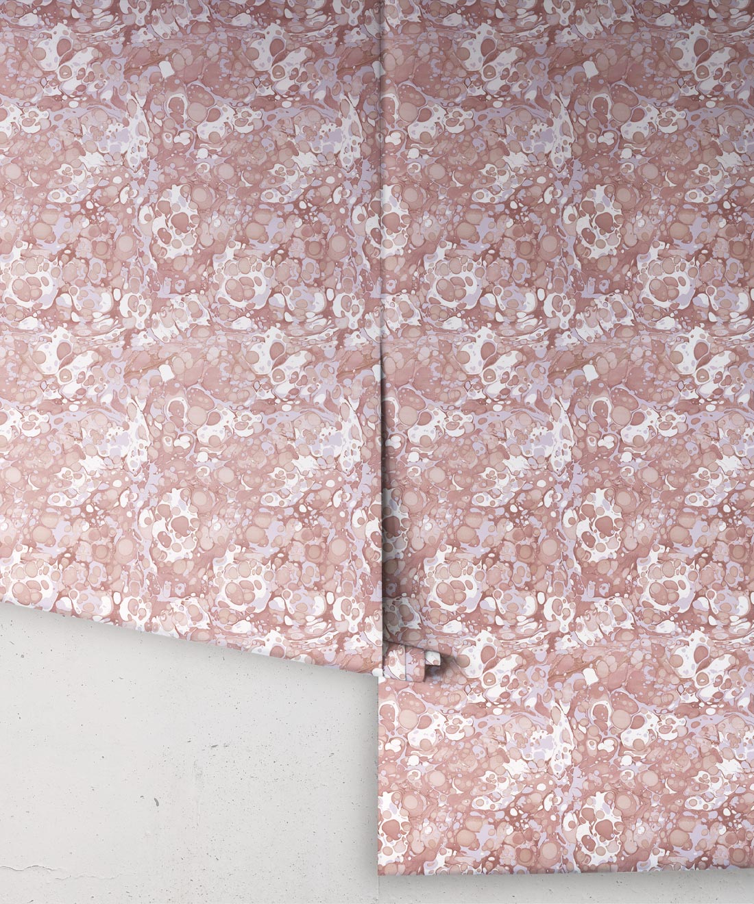 Pebbles Wallpaper, Dusty Pink