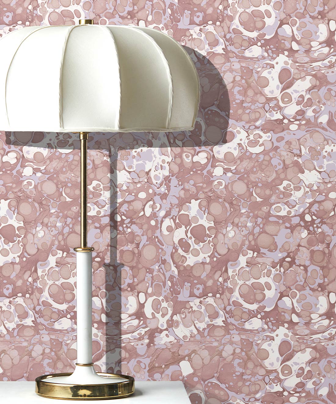Pebbles Wallpaper, Dusty Pink
