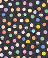 Happy Confetti Wallpaper, Black