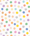 Happy Confetti Wallpaper, White