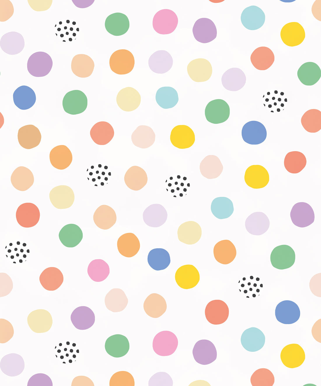 Happy Confetti Wallpaper, White